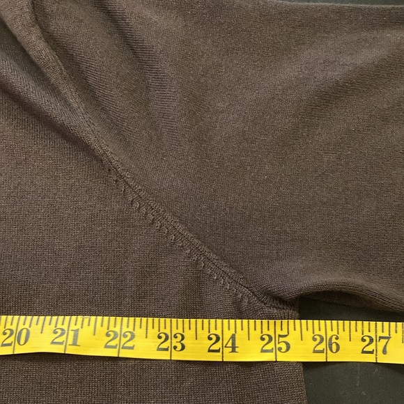NWOT JM Collection Chocolate Brown, Wide Collar Drapes to Front. Size PXXL. - Picture 6 of 14